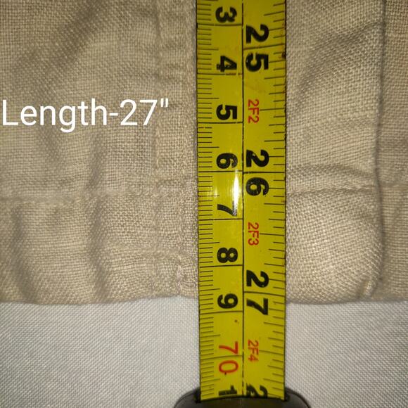 Beige GAP Linen Jacket Hoodie Adult XL Zips Snaps Outdoors Faux Pockets - Picture 11 of 16